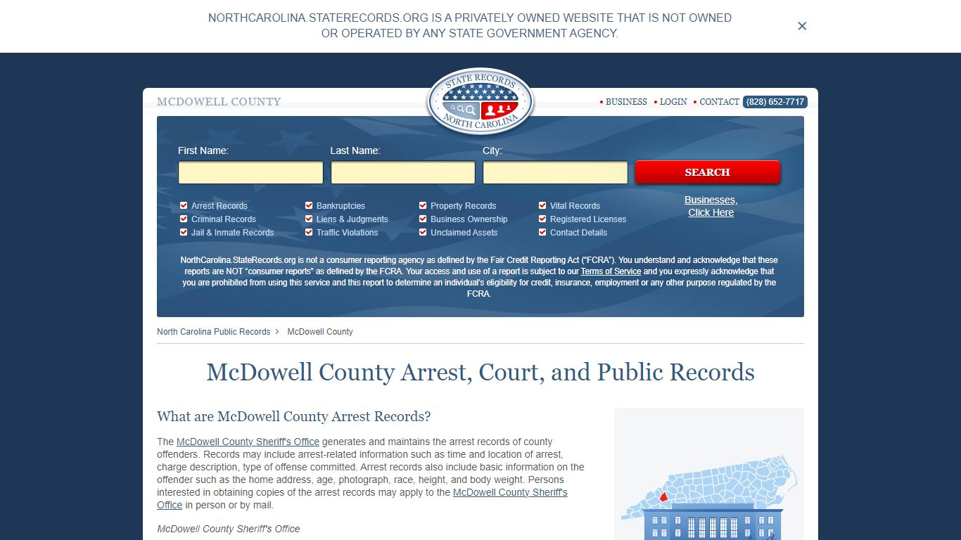 McDowell County Arrest, Court, and Public Records